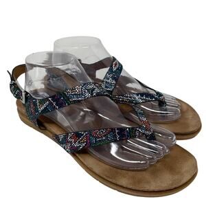 Sofft Rory Navy Speckled Thong Sandals Size 10M